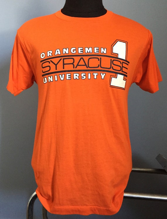 80s Vintage Syracuse Orangemen University #1 Ncaa College T-shirt