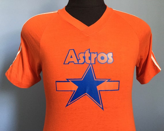 80s Vintage Houston Astros Mlb Baseball T-shirt SMALL -  Sweden