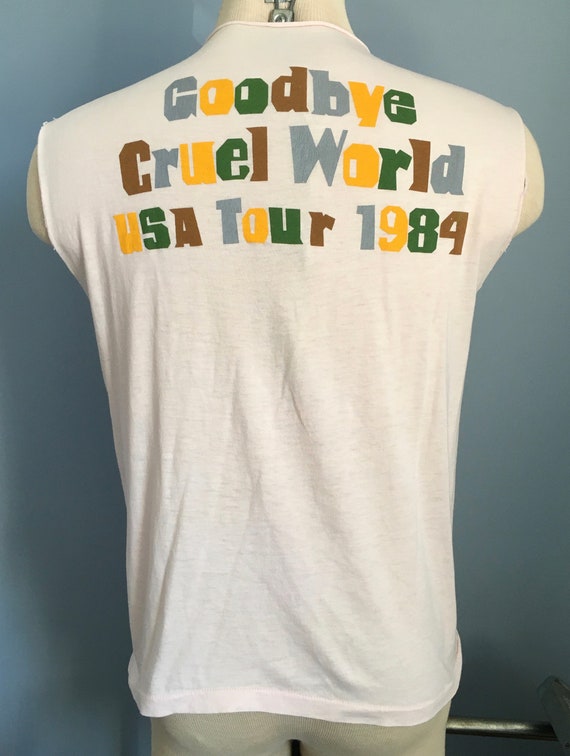 Vintage 80s Elvis Costello 1984 Goodbye Cruel World Tour
