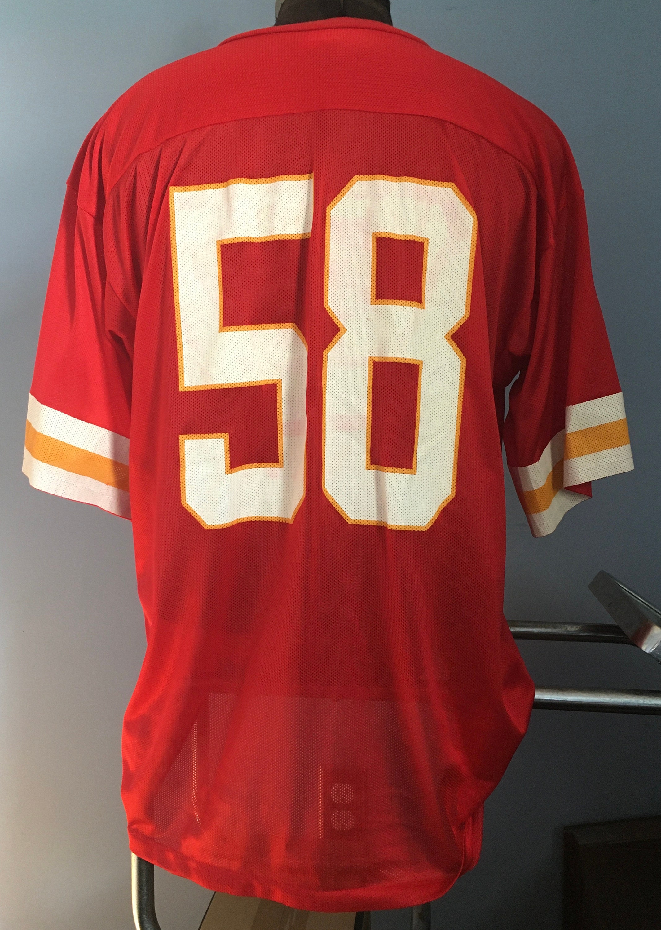 Vintage 90s Derrick Thomas #58 Kansas City Chiefs Jersey - X-LARGE