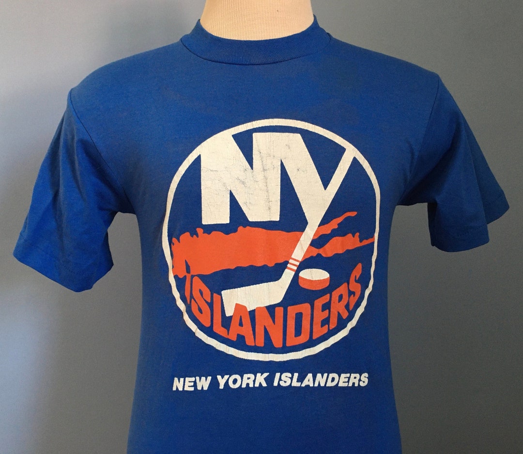 New York Islanders Fisherman 90's Retro NHL T-Shirt White / S