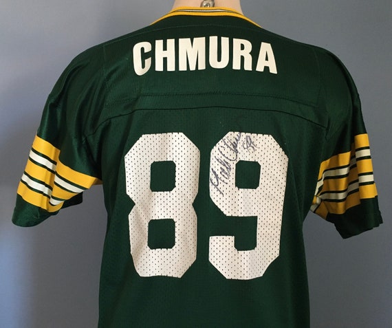 90s Vintage Mark Chmura #89 Green Bay Packers NFL Football