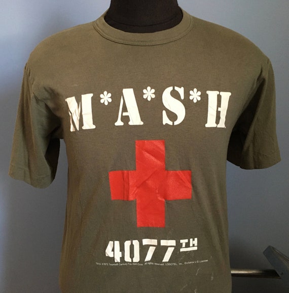 80s Vintage MASH 4077th army green M*A*S*H televi… - image 1
