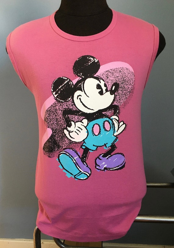 80s Vintage Mickey Mouse Walt Disney cartoon sleev