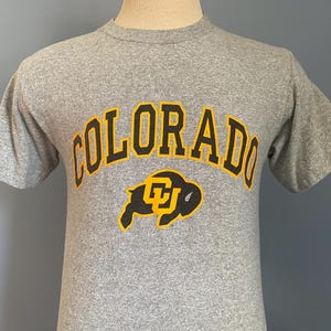 Vintage 80s Colorado University Buffaloes T-Shirt: ncaa, college - SMALL
