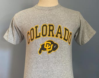 Vintage 80s Colorado University Buffaloes T-Shirt: ncaa, college - SMALL