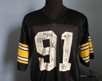 Vintage 90s Kevin Greene #91 Pittsburgh Steelers Jersey: Logo