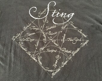 90s Vintage Sting the Soul Cages Tour 1991 Concert Promo T-shirt