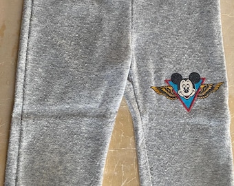 Pantaloni della tuta vintage anni '80 Walt Disney Topolino mondo disneyland montagne russe parco divertimenti bambini bambini pantaloni della tuta - GIOVANI 5-6