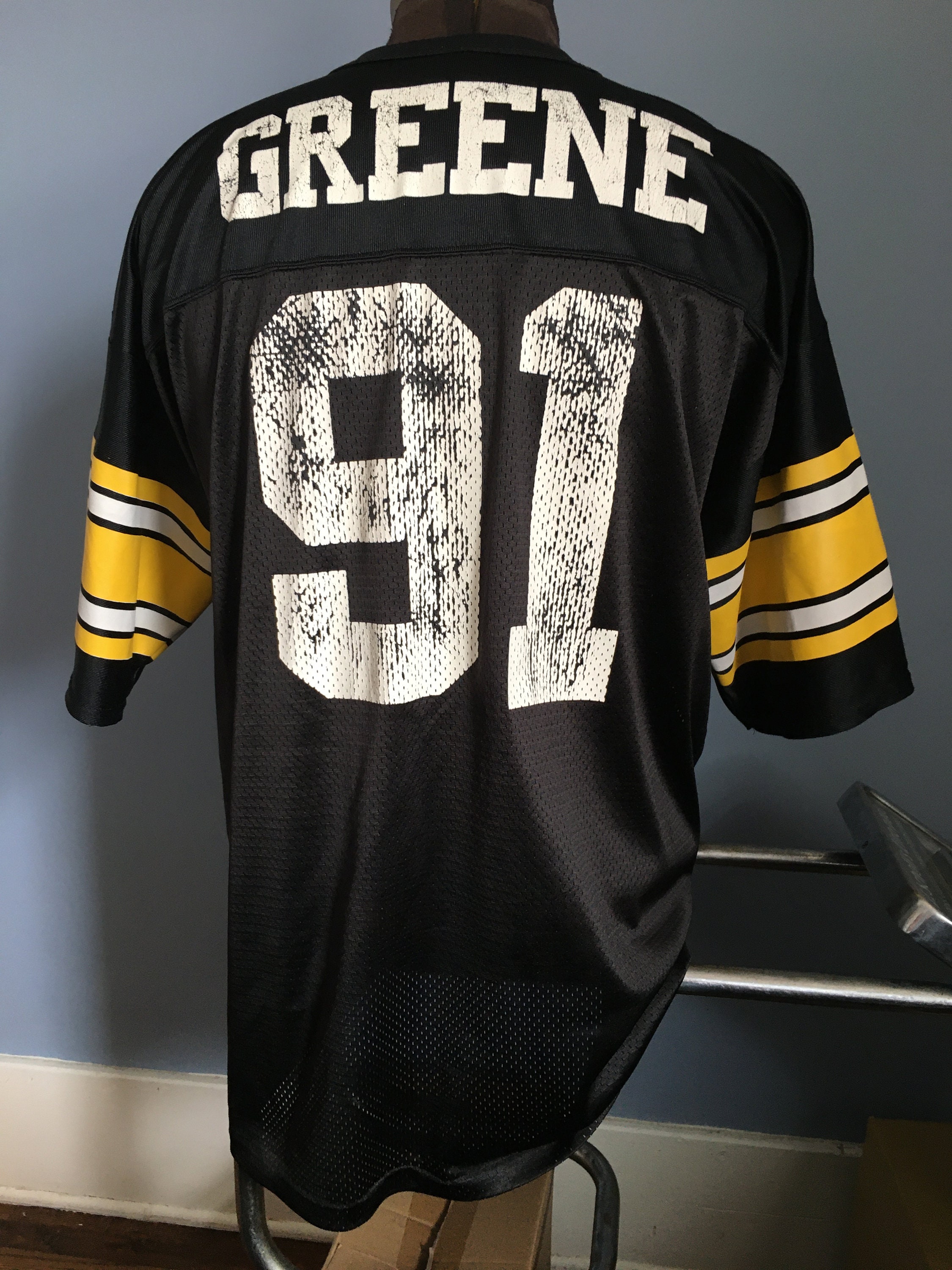 Vintage 90s Kevin Greene #91 Pittsburgh Steelers Jersey: Logo
