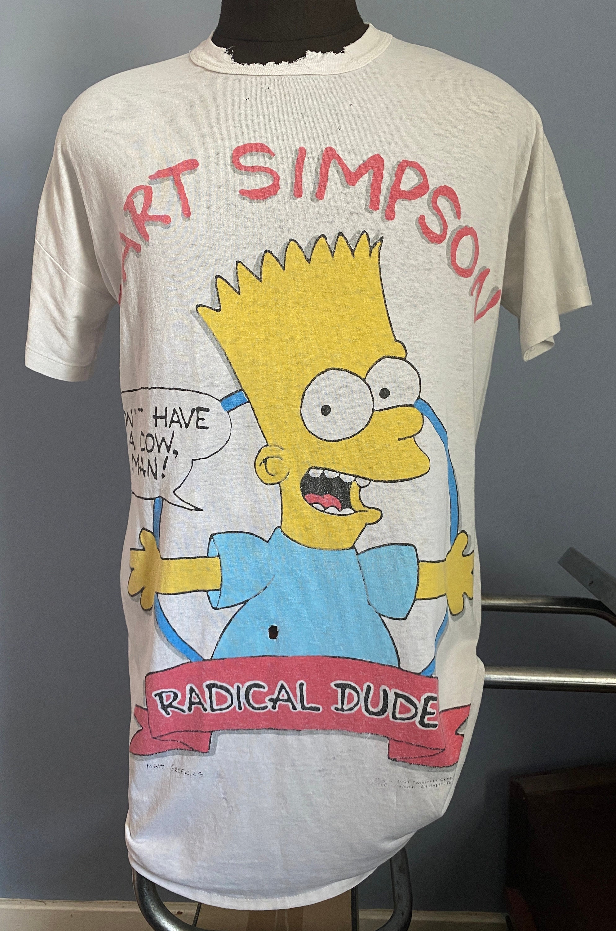 Vintage 90s The Sampsons T-Shirt Simpsons Parody by Gold