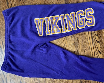 Vintage 80er Jahre Minnesota Vikings NFL Football Sweat Hose 