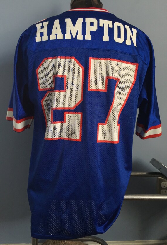 90s Vintage Rodney Hampton #27 New York Giants Nfl Football Logo