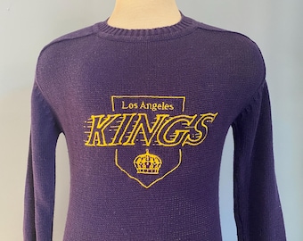 Suéter vintage de hockey de la NHL de Los Angeles Kings de los años 80 (talla pequeña)