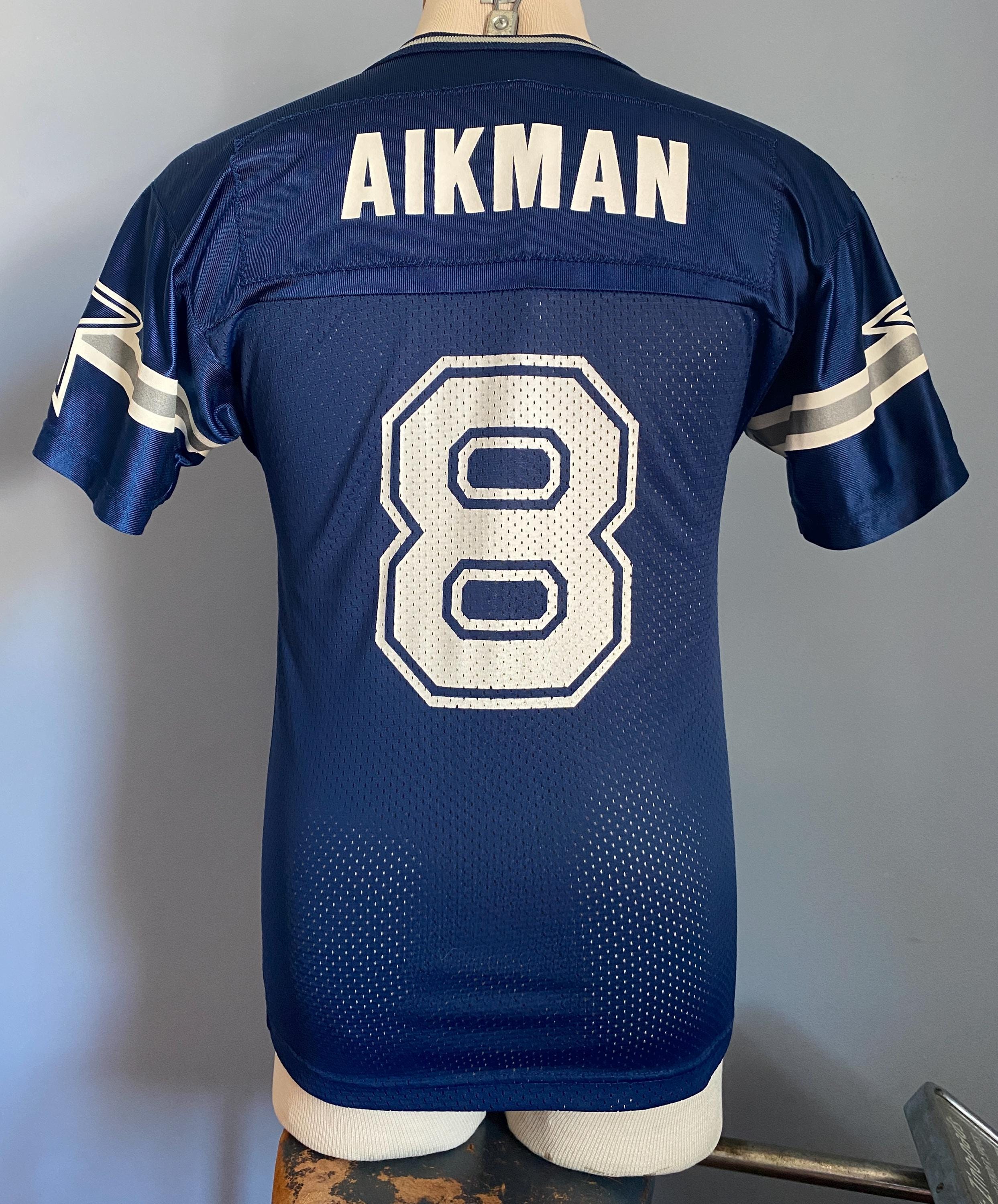90s Vintage Troy Aikman #8 Dallas Cowboys Nfl Football Champion