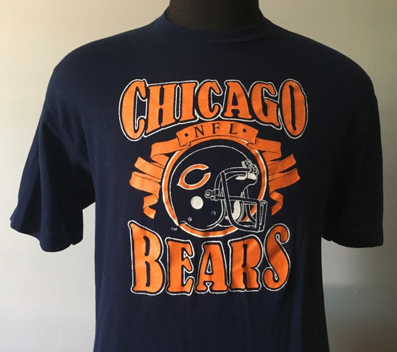 80s Vintage Chicago Bears NFL Football T-shirt MEDIUM 