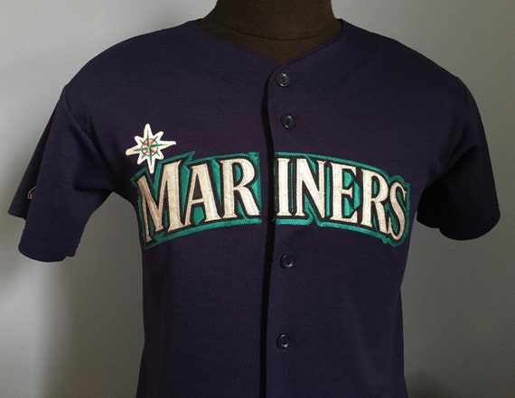 90s Vintage Seattle Mariners Baseball Mlb Majestic Jersey T-shirt