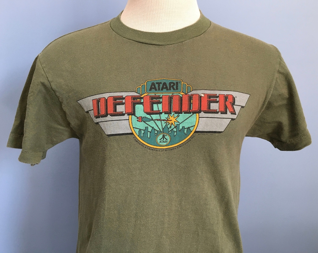 T-shirt Fruit Of The Loom Space Invaders, Vintage Arcade Anni 80, Nera, Per Uomo