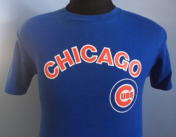 80s Vintage Chicago Cubs mlb baseball T-Shirt - S… - image 1