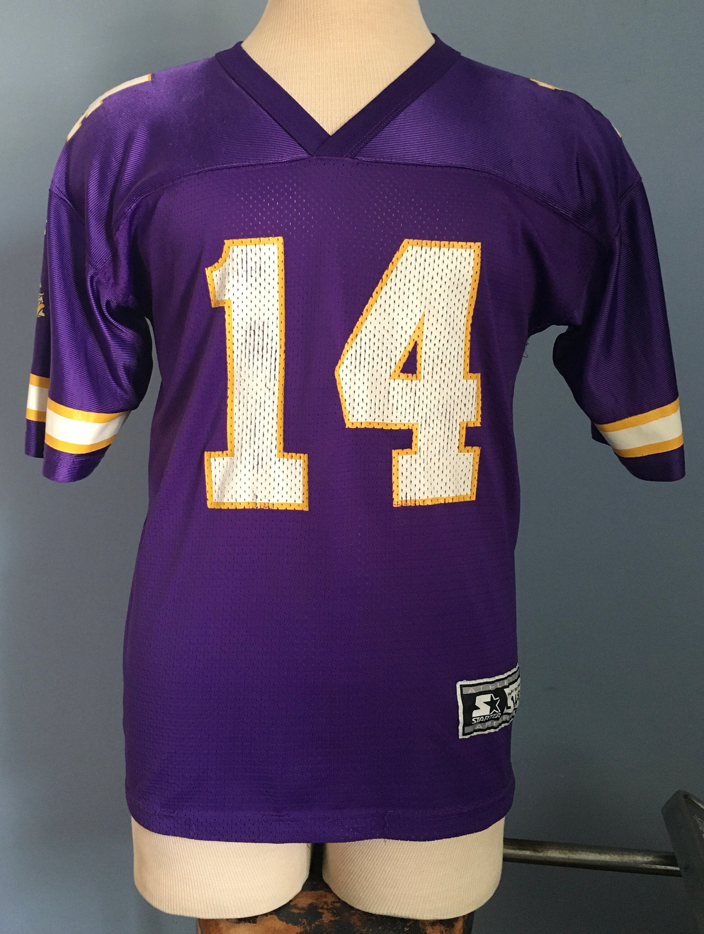 90s Vintage Brad Johnson #14 Minnesota Vikings 1998 Nfl
