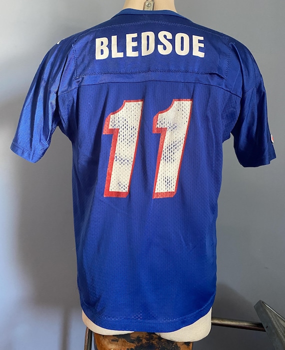 Vintage 90s Drew Bledsoe #11 New England Patriots Champion Jersey