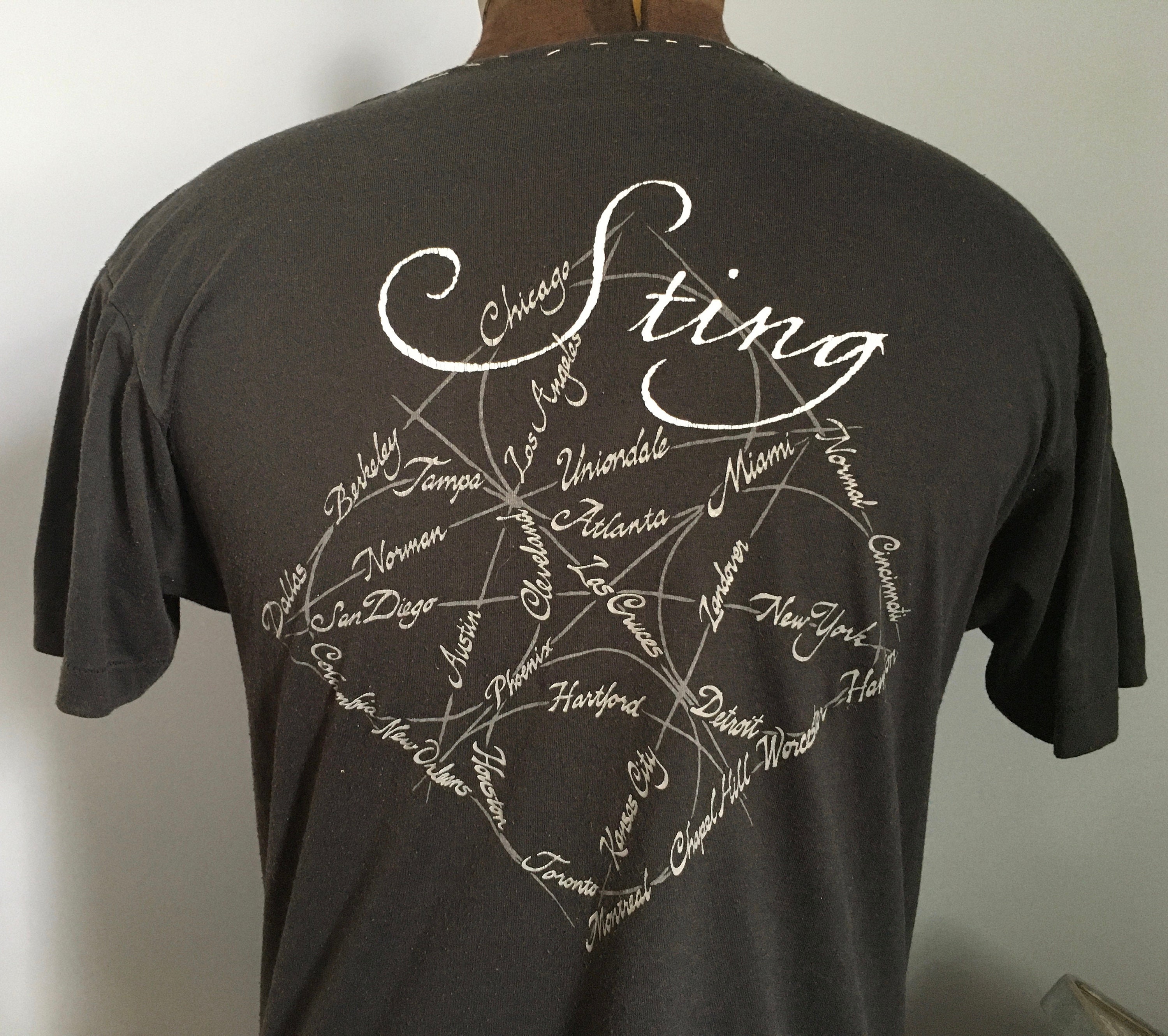 90s Vintage Sting the Soul Cages Tour 1991 Concert Promo T-shirt 