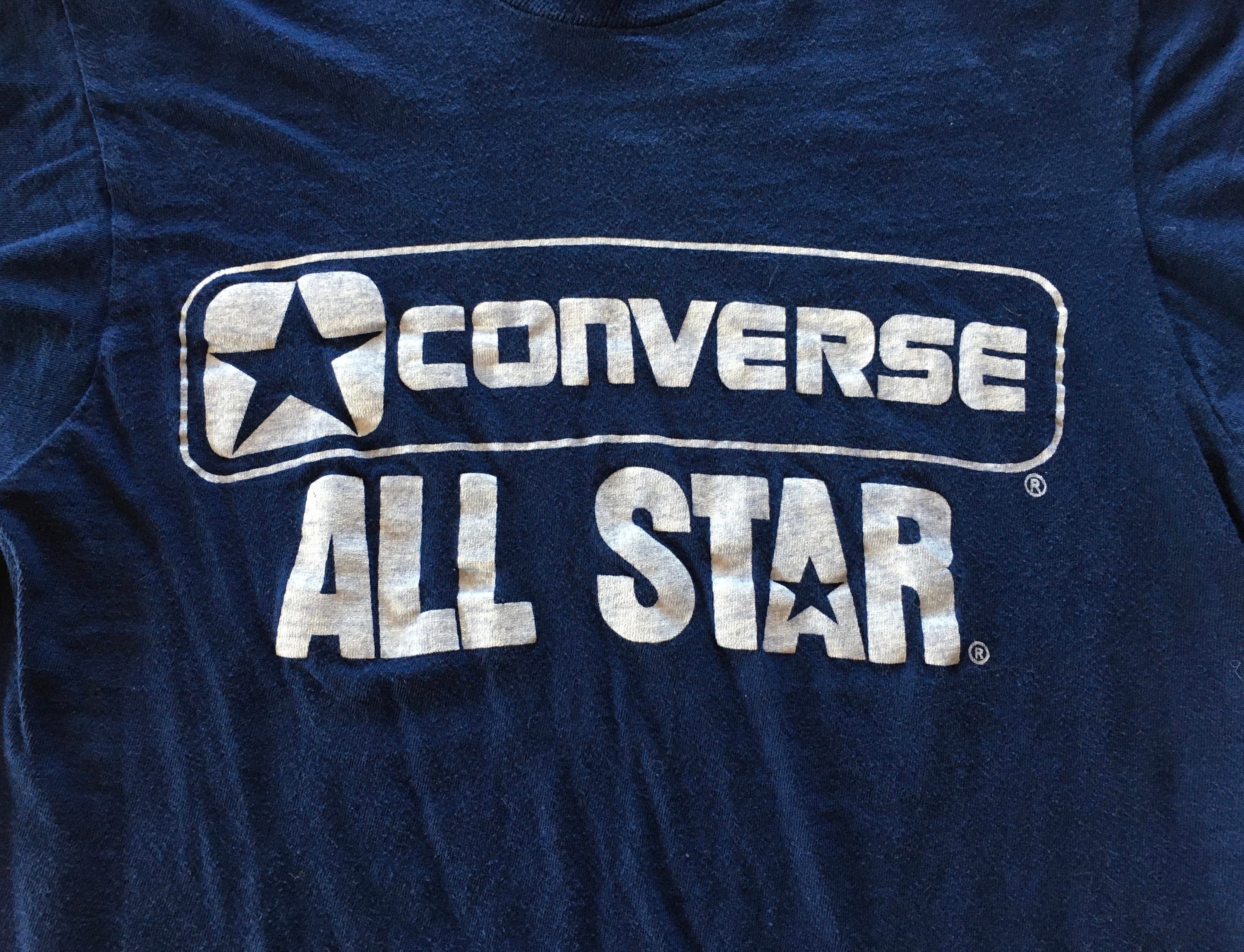 70s 80s Vintage Converse All Star Shoes Athletic Sports T-shirt 