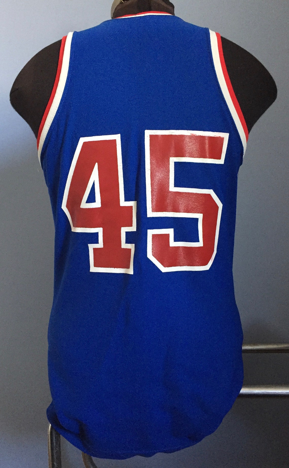 80s Vintage Adrian Dantley 45 Detroit Pistons Nba Basketball Etsy