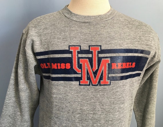 80s Vintage Mississippi Rebels University Ole Mis… - image 1