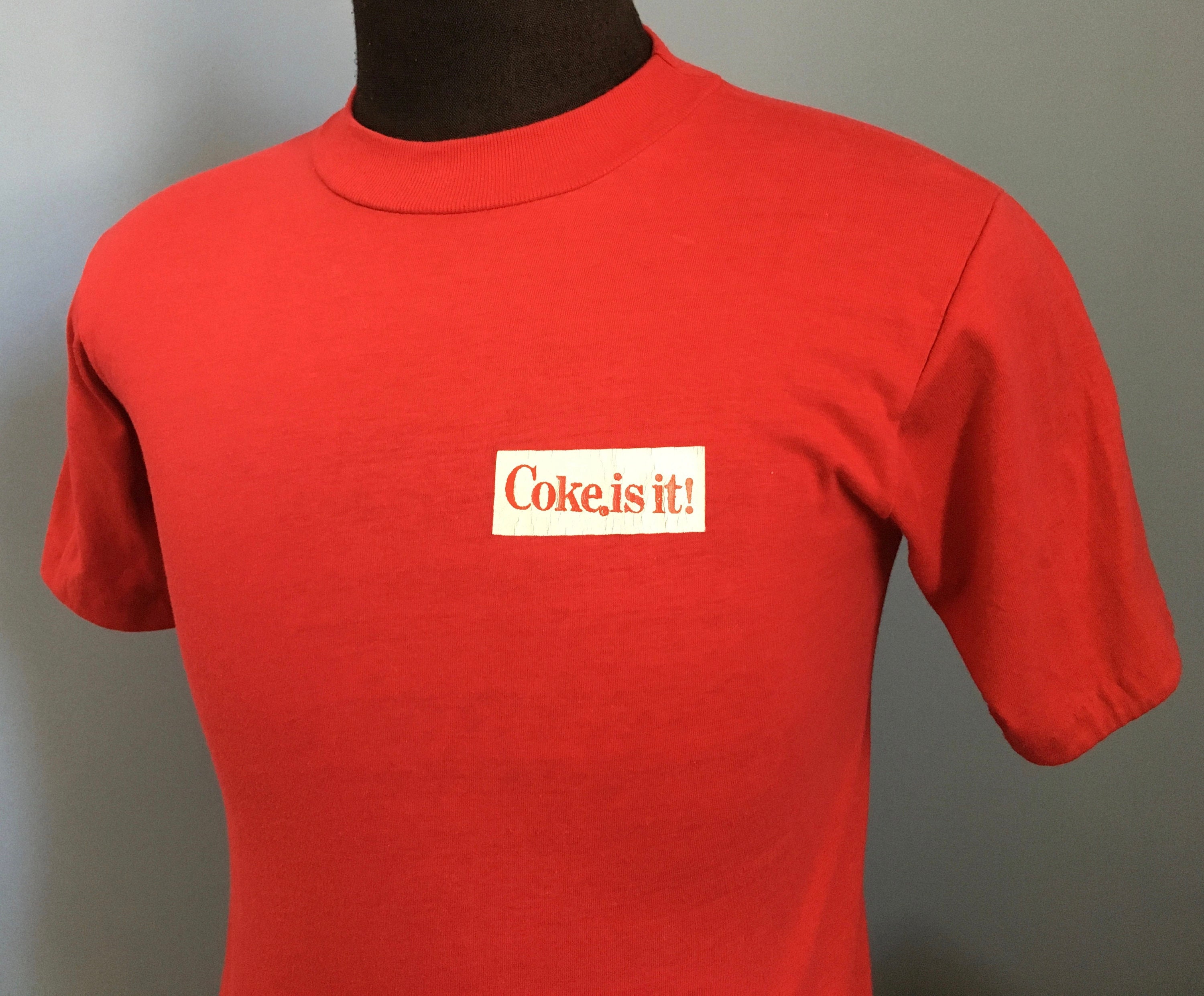 Vintage 80s Coke is It! T-shirt: 1983 Coca-cola - SMALL - Etsy
