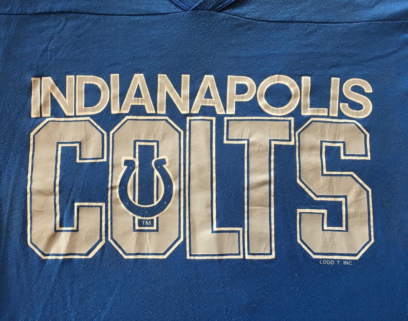 80s Vintage Indianapolis Colts nfl football T-Shirt MEDIUM image 3