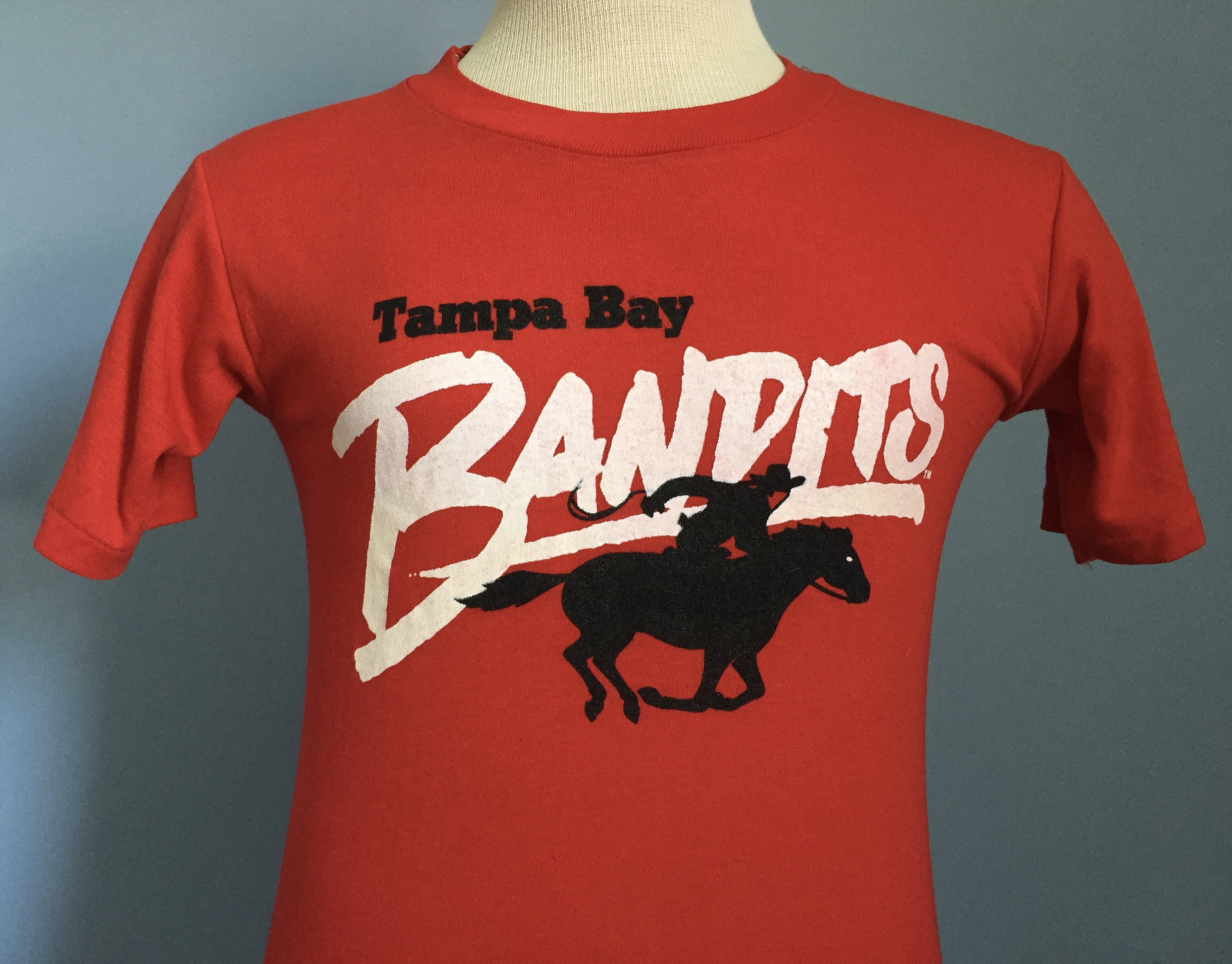 80s Vintage USFL Tampa Bay Bandits Football T-shirt - SMALL - Etsy