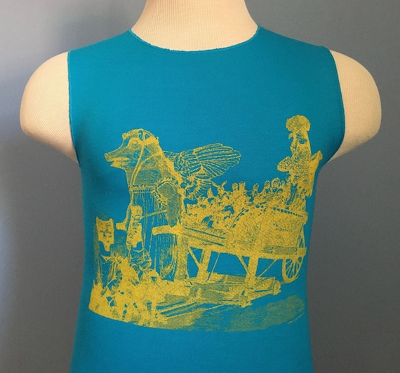 Vintage 80s R.E.M. 1986 Lifes Rich Pageant Cropped Sleeveless T