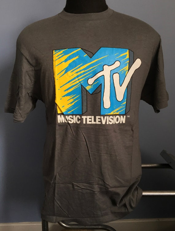 80s Vintage MTV Logo promo tv television music video … - Gem