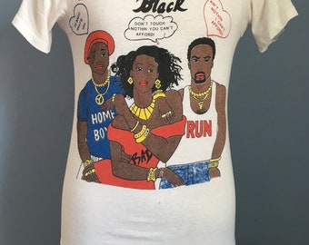 Vintage 80s 90s 24 Karat Gold Black Graphic T-shirt - X-SMALL - Etsy