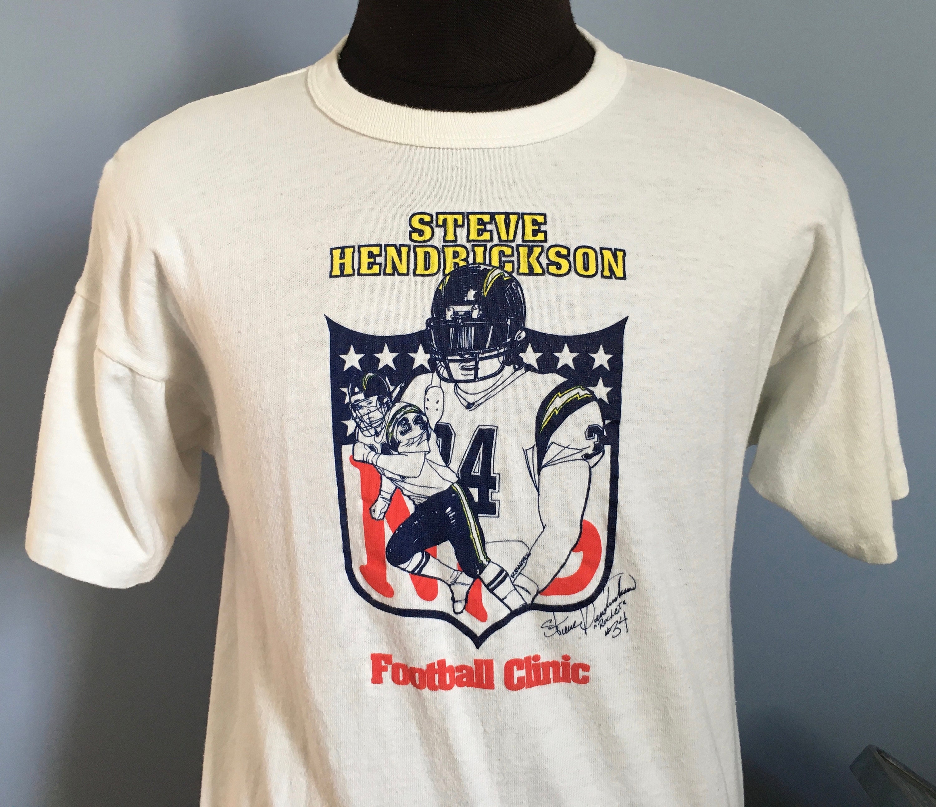 90s Vintage San Diego Chargers Steve Hendrickson Football Clinic