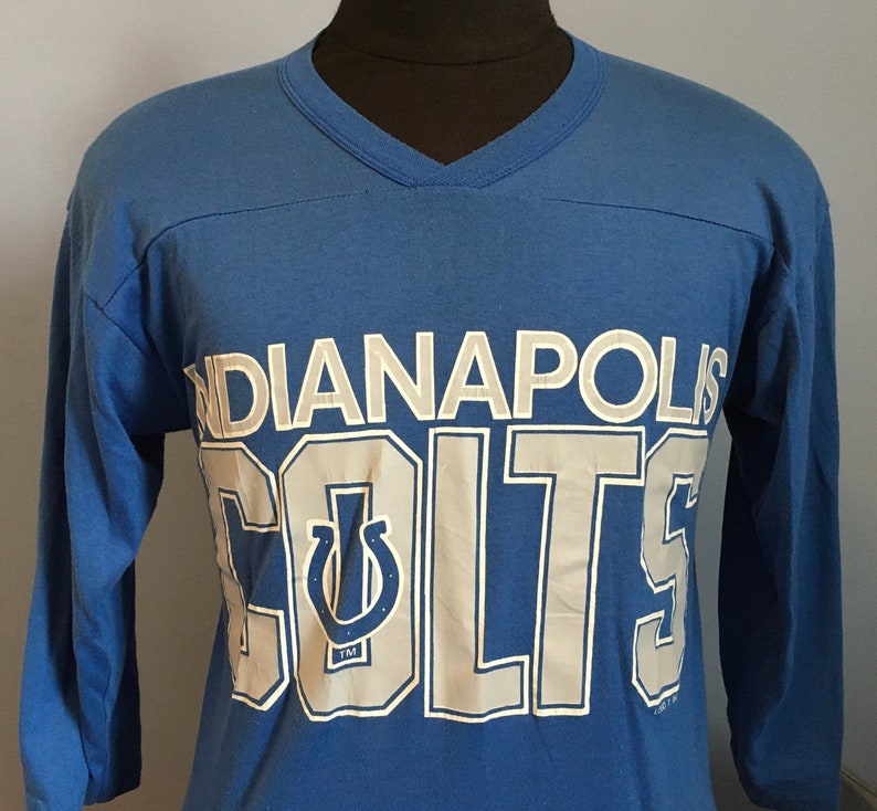 80s Vintage Indianapolis Colts nfl football T-Shirt MEDIUM image 1