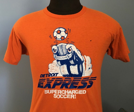 Vintage 70s 80s Detroit Express Soccer T-shirt: NASL - SMALL - Etsy