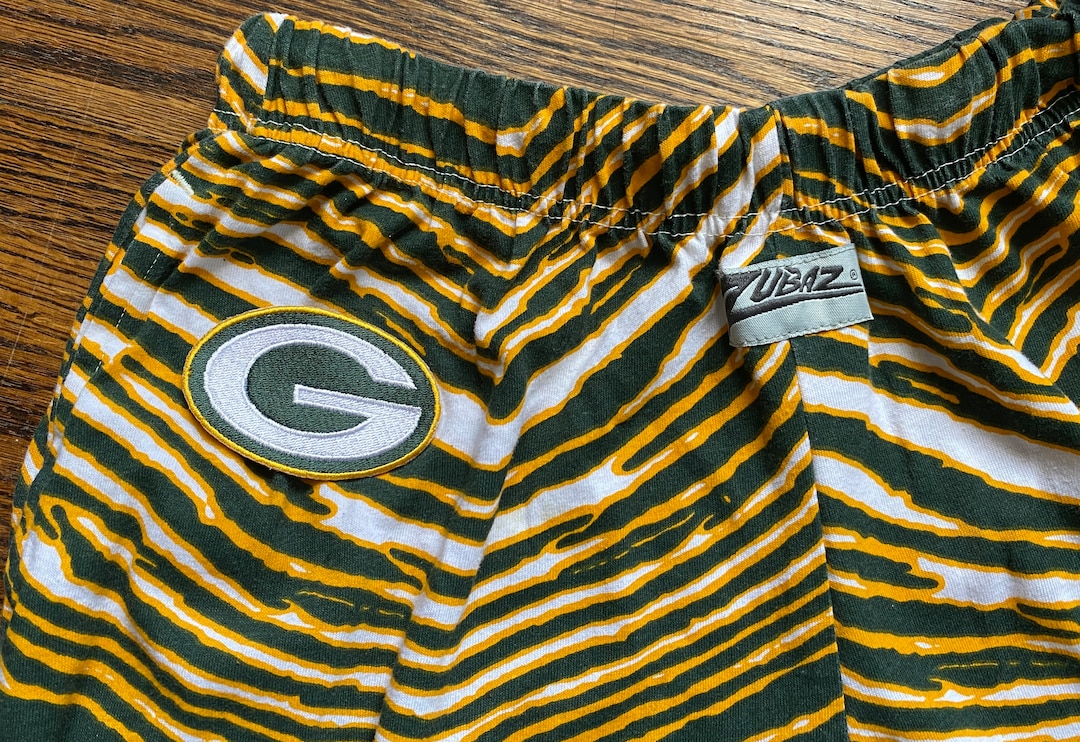 90s Vintage Green Bay Packers Nfl Football Zubaz Exercise Workout Pants  MEDIUM