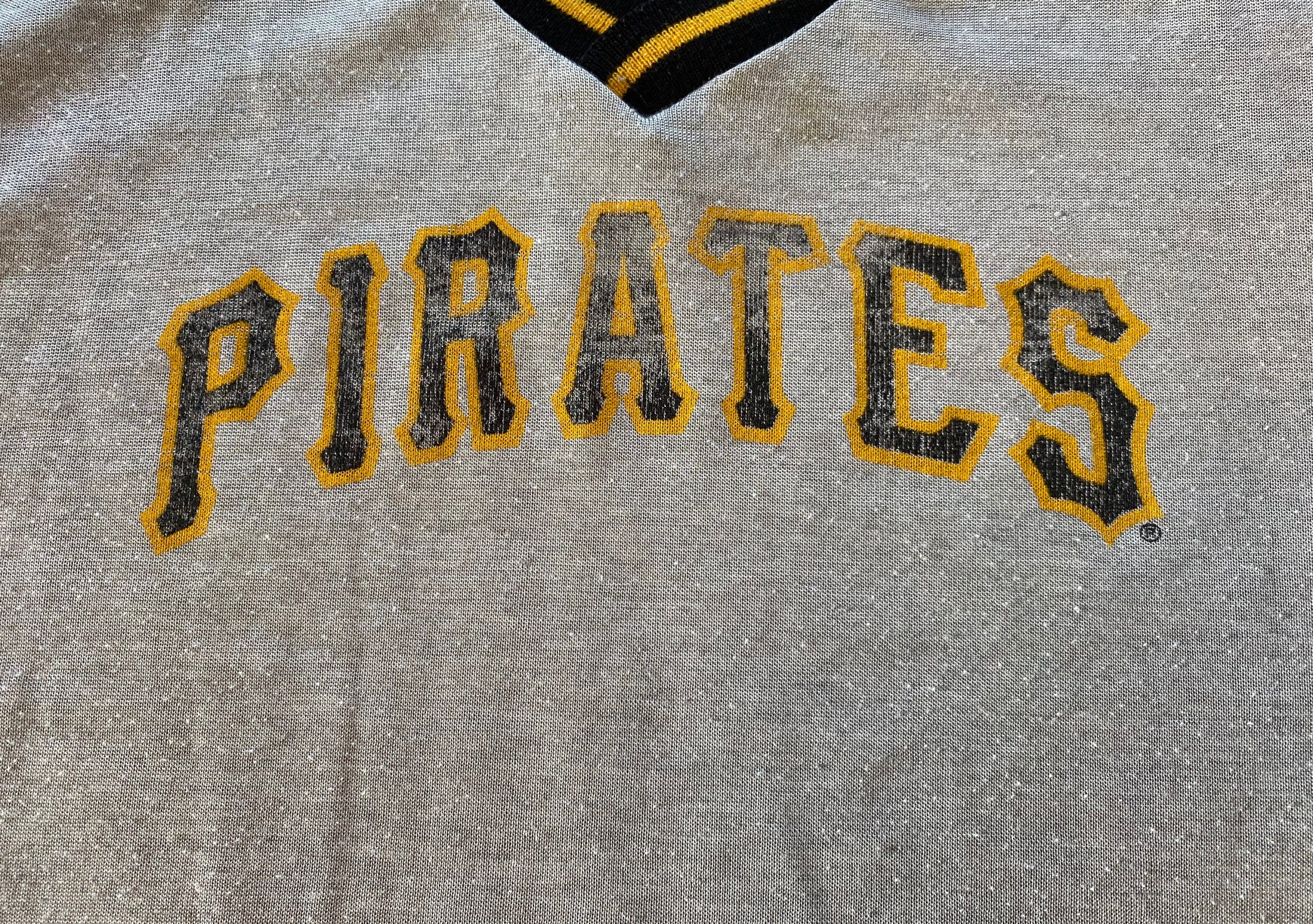80s Vintage Pittsburgh Pirates Mlb Baseball Garan Jersey T-shirt 
