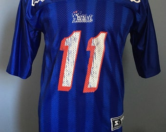 Vintage 90s Drew Bledsoe #11 New England Patriots Jersey: Starter