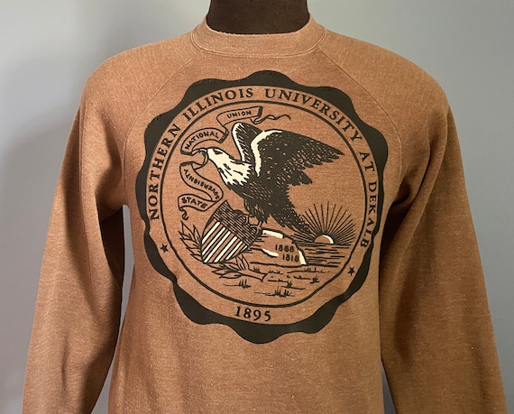 Vintage 80s NIU Huskies Sweatshirt: Northern Illinois University - MEDIUM