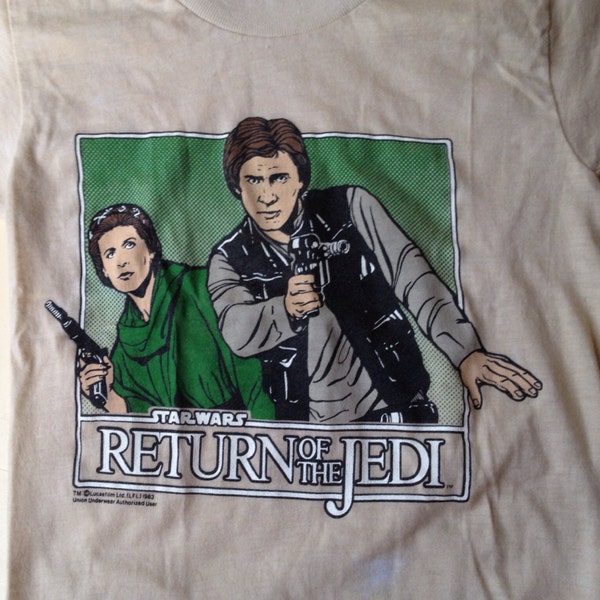 80s Vintage Return of the Jedi 1983 T-Shirt - Youth 6-8