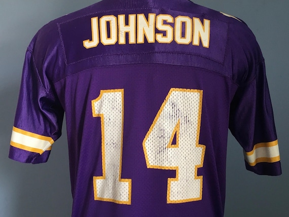 90s Vintage Brad Johnson #14 Minnesota Vikings 1998 Nfl Football