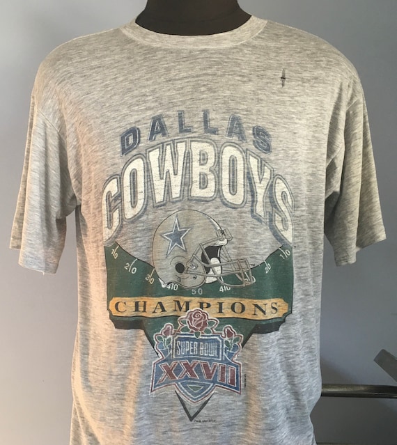 90s ダラス・カウボーイズ スーパーボウル チャンピオン1992年 Tシャツ 90s Vintage Dallas Cowboys Super Bowl XXVII Champions 1992