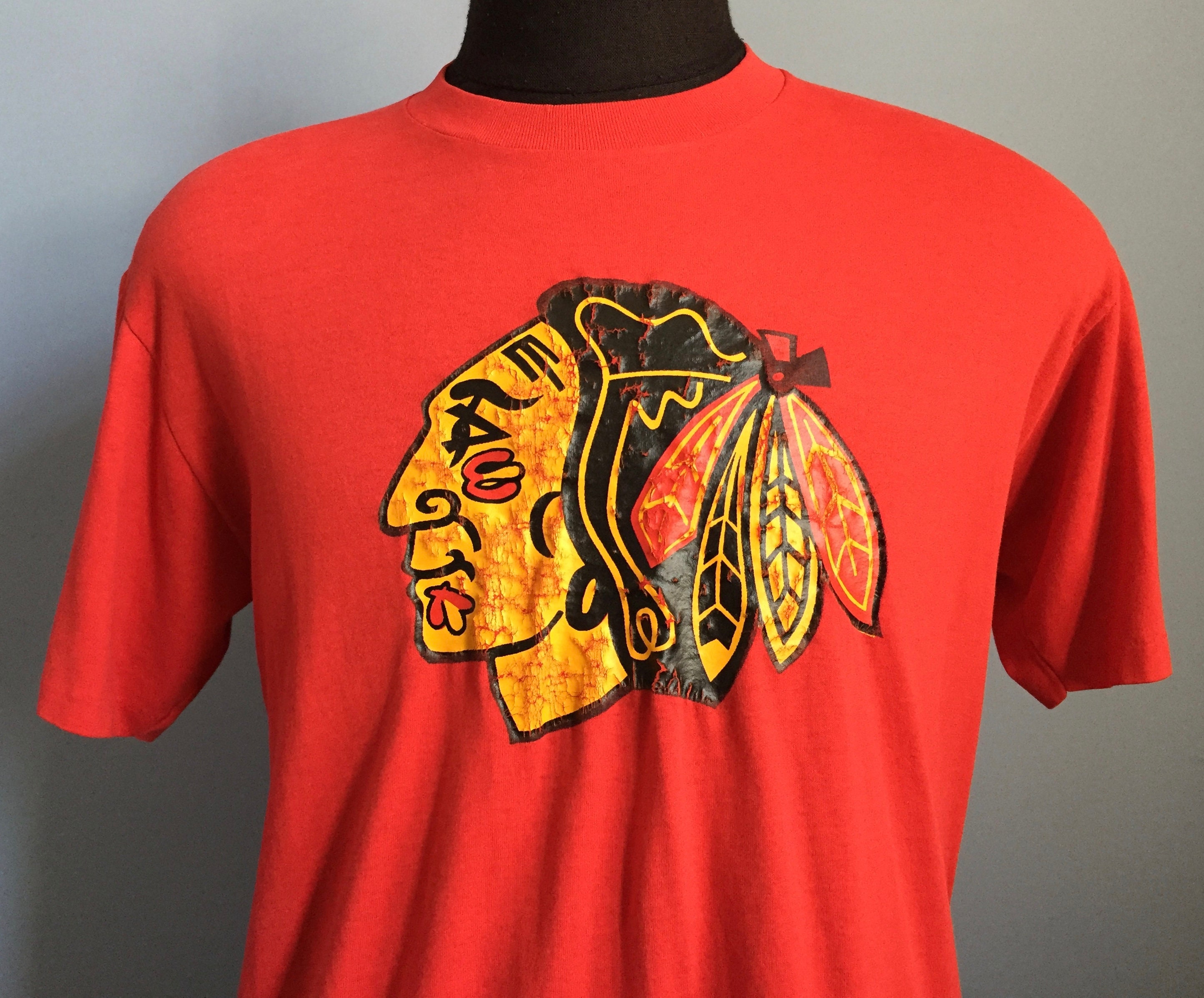 Custom Name Number Chicago Blackhawks NHL Hawaiian Shirt - Owl Fashion Shop