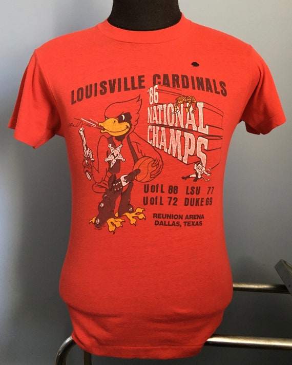 80s Vintage Louisville Cardinals University 1986 National -  Israel