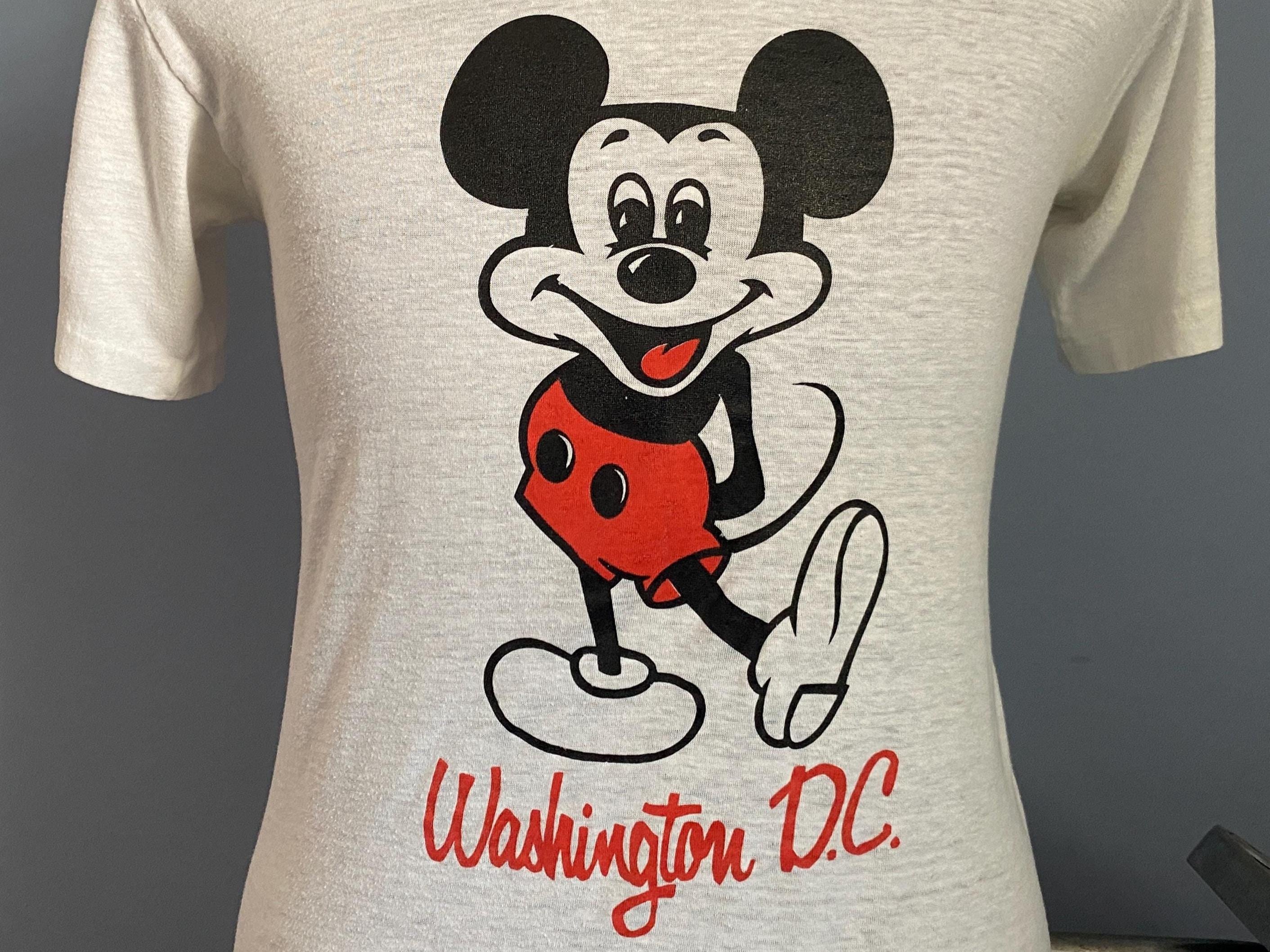 Vintage 80s Mickey Mouse Disney T-shirt: Washington D.C. - SMALL