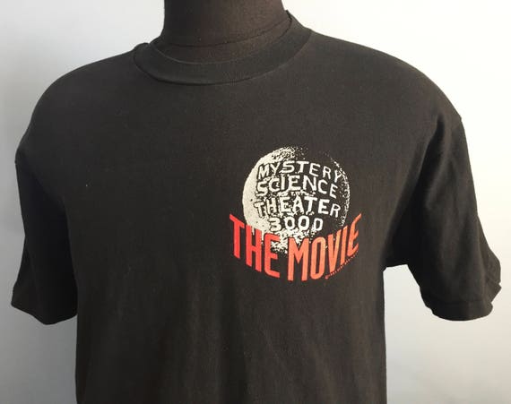 90s Vintage Mystery Science Theater 3000 The Movie 1995 MST3K tv television comedy T-Shirt XL X-LARGE 46-48