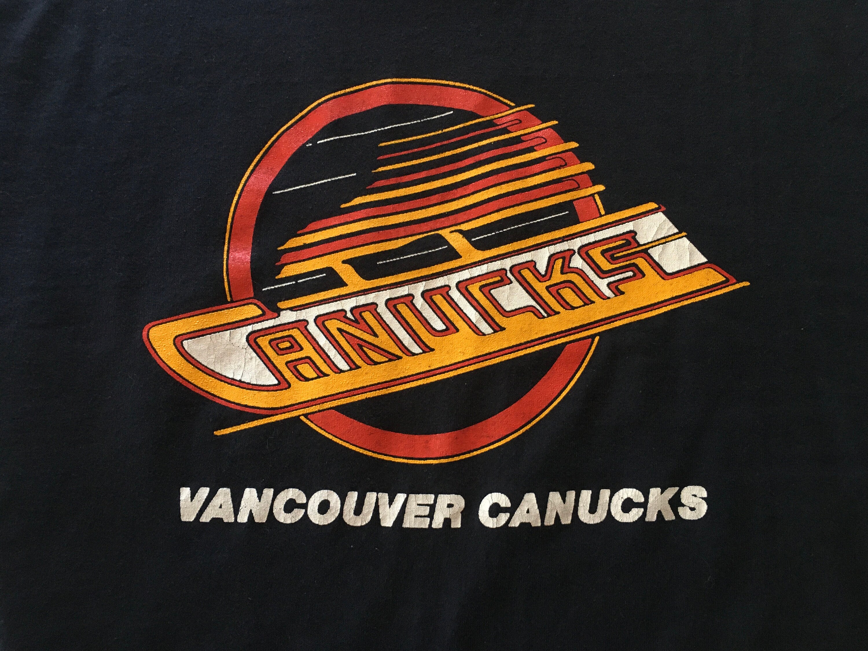 VINTAGE Vancouver Canucks NHL カナダ製 Tシャツ 80s Vintage Vancouver Canucks Deadstock Dead Stock Nhl Hockey T